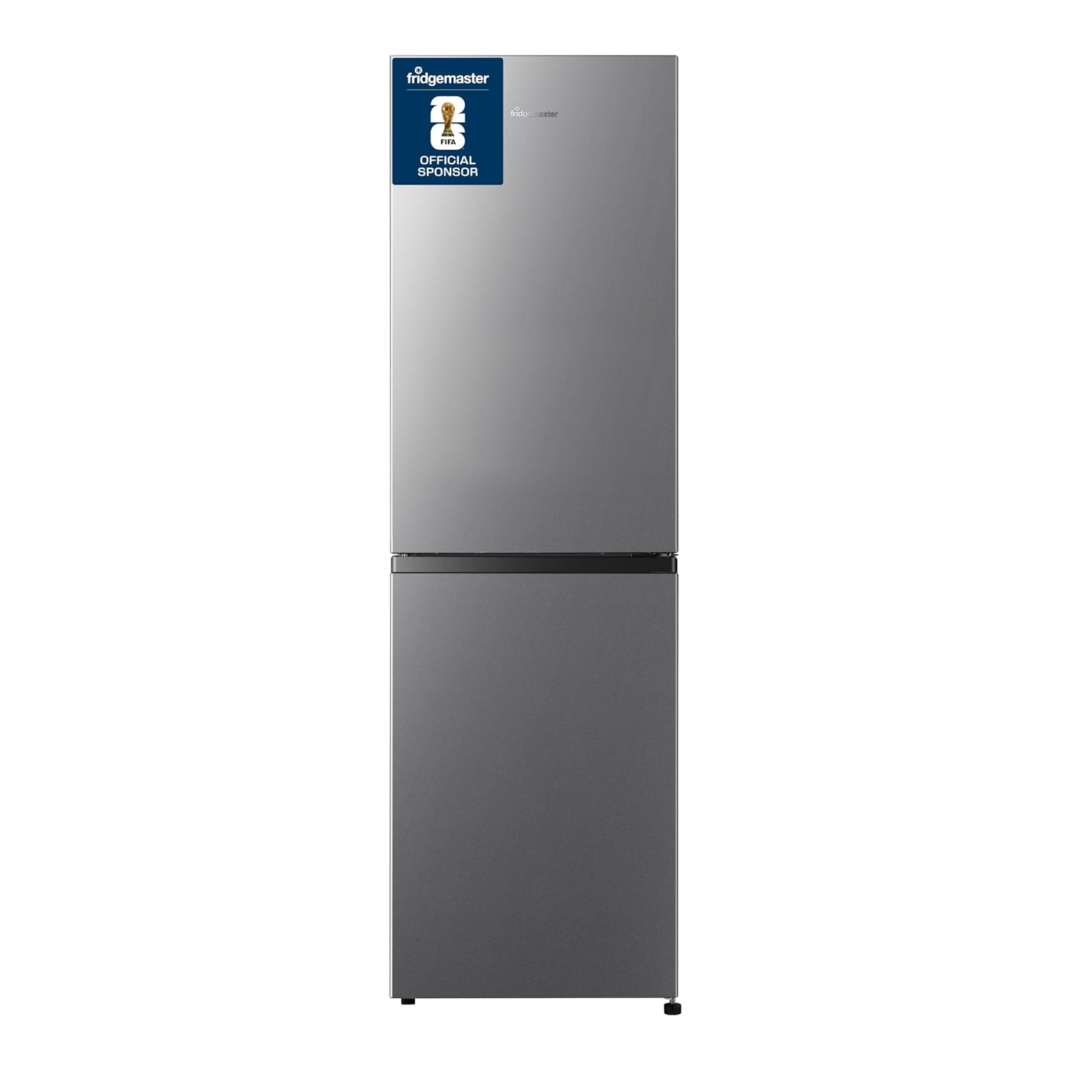 61oVT-JVAbL._SL1500.jpg Freestanding Fridge Freezer 252L 50/50 No Frost LED Silver - Image 1
