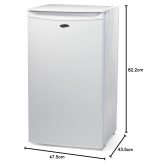 Freestanding Under Counter Fridge 92L 48cm White - Image 4