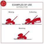 Self-Propelled Petrol Lawn Mower 42cm 131cc 45L Grass Box Red Black - Image 3