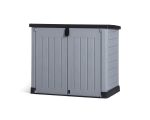 Outdoor Garden Storage Shed 57 X 32 X 48 In Grey Plastic Double Doors