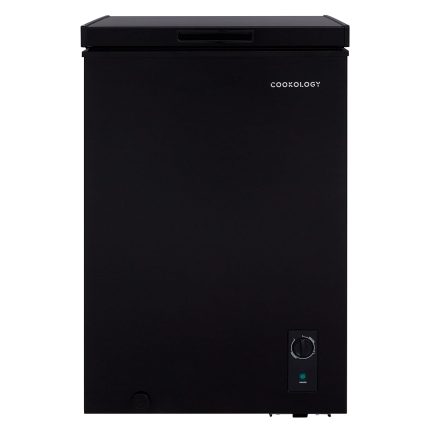 Freestanding Chest Freezer 99L Adjustable Thermostat Black