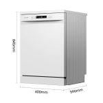 Freestanding Dishwasher 13 Place Settings 47dB 8 Programmes White - Image 2