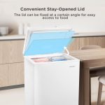 Chest Freezer 99L 54.5cm White Freestanding - Image 6