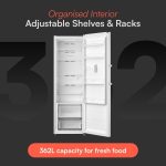 Freestanding Larder Fridge 362L Frost Free White - Image 5