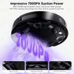 Robot Vacuum with Mop 7000Pa Suction Lidar Navigation Self-Empty Station Black - Image 2