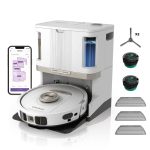 Robot Vacuum And Mop With Self-Emptying Base 60-Day LiDAR Navigation White - Image 2