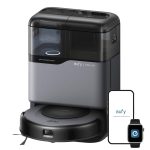 Robot Vacuum Cleaner With Mop 7000Pa Suction Ultra-Slim Black