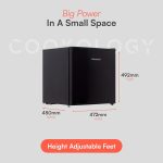 Table Top Freezer 31L Reversible Door Adjustable Thermostat Black - Image 4