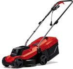 Electric Lawn Mower 32cm 1000W 30L Grass Box 3 Cutting Heights Red Black - Image 7