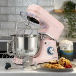 Stand Mixer 1200W 7L Stainless Steel Bowl 6 Speeds Pulse Pink - Image 3