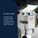 Traditional Pump Espresso Machine 15 Bar Milk Frother Silver - Image 5