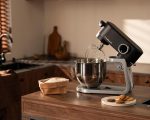 Stand Mixer 5L 8 Speeds Timer Stainless Steel Bowl Black - Image 7
