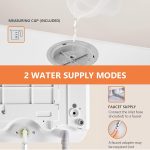 Table Top Dishwasher 6 Programs Touch Control Auto-Drying Baby Care Fruit Wash White - Image 4