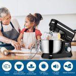 Stand Mixer 5-Quart 8-Speed 1000W Tilt-Head Black - Image 7