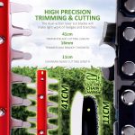 Cordless Hedge Trimmer & Chainsaw 4-In-1 20V Battery Powered Pole Saw White - Image 4