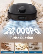 Robot Vacuum And Mop 20000Pa Suction Auto-Emptying Black - Image 6