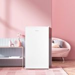 Under Counter Fridge 93L Cooler Box Interior Light Reversible Door White - Image 7