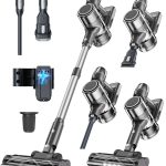 Stick Vacuum 350W 2500mAh 60 Min Runtime Anti-Tangle Grey