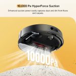 Robot Vacuum And Mop 10000Pa HyperForce Suction Dual Anti-Tangle Black - Image 3