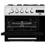 Freestanding Dual Fuel Range Cooker 156L 100cm Stainless Steel - Image 5