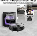 Robot Vacuum with Mop 7000Pa Suction Lidar Navigation Self-Empty Station Black - Image 5