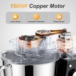Stand Mixer 5.5L 1500W 10 Speed Pulse Black - Image 2