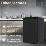 Upright Freezer 90L Reversible Door Adjustable Thermostat Black - Image 4
