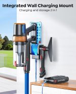 Cordless Stick Vacuum Cleaner 600W 50kPa Suction 65min Runtime Blue - Image 6