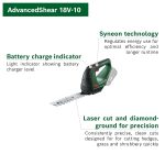Cordless Grass And Shrub Shear 18V 2.0Ah 85m² Black Green - Image 3