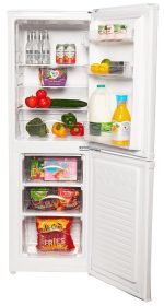Fridge Freezer 50/50 Split Adjustable Shelves Salad Crisper White - Image 2