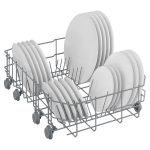 Freestanding Dishwasher 4 Place Settings 44.8cm White E Rated - Image 4