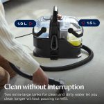 Spot Cleaner 1000W HydroSteam 3 Modes Self-Cleaning Titanium Blue - Image 10