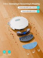 Robot Vacuum Cleaner 7000Pa LiDAR Navigation Auto-Empty White - Image 6