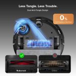 Robot Vacuum Q10 S5+ Self-Emptying 10000Pa Suction Dual Anti-Tangle Black - Image 4