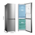 Freestanding Fridge Freezer 273L 60/40 Frost Free Stainless Steel - Image 2