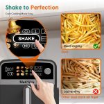 Freestanding Double Stack Airfryer 10L 2400W 9 Functions Black - Image 4