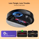 Robot Vacuum Cleaner with Mop 10,000 Pa Suction Dual Anti-Tangle Brushes Black - Image 3