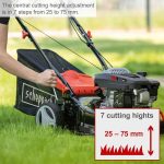 Self-Propelled Petrol Lawn Mower 42cm 131cc 45L Grass Box Red Black - Image 5