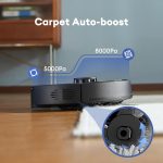 Robot Vacuum Cleaner 8000Pa LiDAR Navigation 200Mins Runtime Black - Image 7
