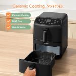 Freestanding Double Stack Airfryer 8.6L 2630W 6 Functions Black - Image 2