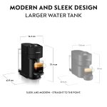 Automatic Pod Coffee Machine With One Touch Brewing 1.1L Matte Black - Image 3