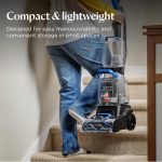 Compact Carpet Cleaner 600W 0.5L Detachable Hose Blue - Image 6