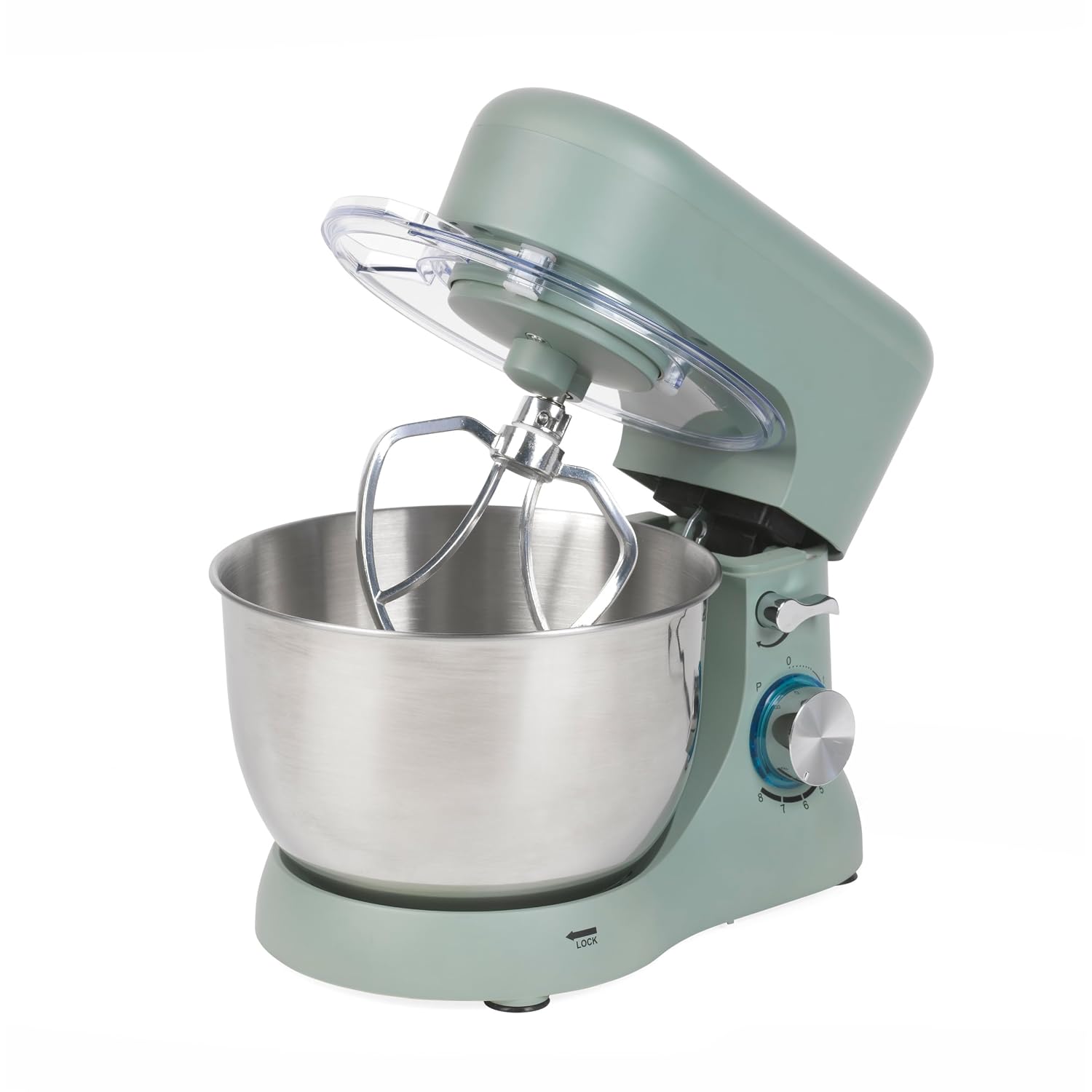 7195ySTLy6L._SL1500.jpg Stand Mixer 4L 1300W 8 Speeds With Pulse Function Teal - Image 1