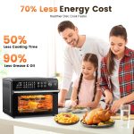 Air Fryer Oven 30L 18 Presets Dual-Cook Digital Touch Black - Image 6