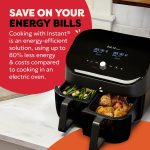 Dual Basket Air Fryer 7.6L 1700W 8 Functions Black - Image 4
