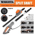 Corded Pole Hedge Trimmer 550W 2.5m Telescopic 45cm Blade 4-Position Head - Image 6