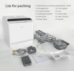Table Top Dishwasher 5 Place Settings 5L Tank 6 Programmes White - Image 8