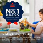 Portable Spot Cleaner 7800Pa Suction Dual Tank 1.4L Green - Image 2