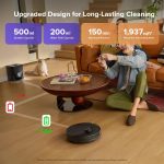 Robot Vacuum Q10 S5+ Self-Emptying 10000Pa Suction Dual Anti-Tangle Black - Image 9