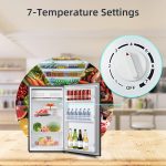 Under Counter Fridge 92L 7 Temp Settings Reversible Door Black - Image 5
